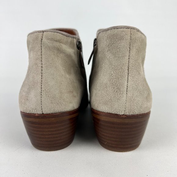 Sam Edelman Womens Petty Putty Beige Suede Leather Zip Ankle Bootie size 8.5 - Picture 4 of 16